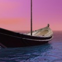 Sunset  pastel  boat ride by Linda Eraline