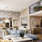 Modern Residential living Area 3D Interior Modelli