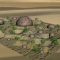 the sandy desert