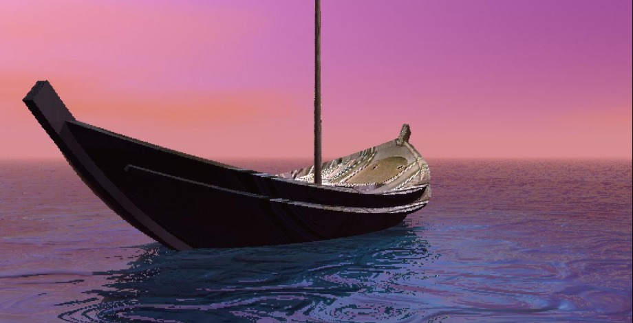 Sunset  Pastel  Boat Ride - 