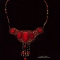 Red Enamel Necklace