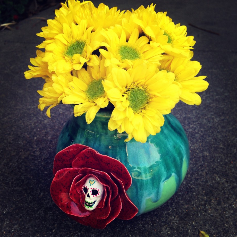 Red Flower Pot - 