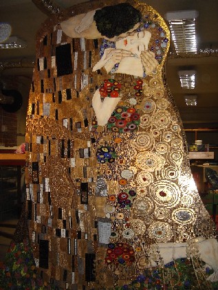 Gustav Klimt, The Kiss, Glass Mosaic - 