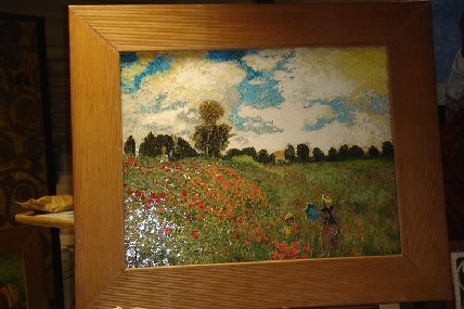 Claude Monet, Poppies At Argenteuil,  Glass Mosa - 