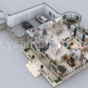 3D House Floor Plan Design by Yantram Studio