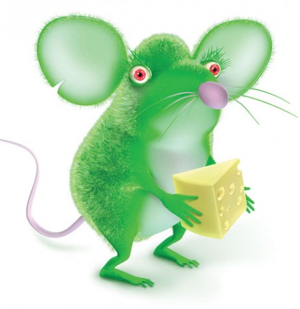 green mouse by Angelo Shuman