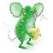 green mouse