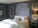 Bedroom Done Using Tape And Spray Paint To Refinis - 