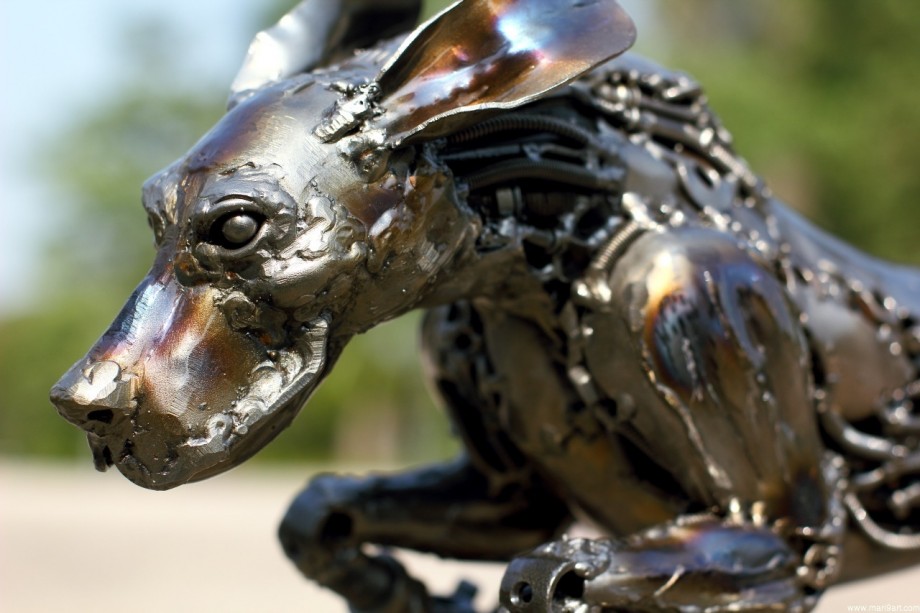 The Rocket Dog - Metal Sculpture - Metal Artwork - 
