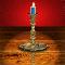 Still Life; Candle on Table