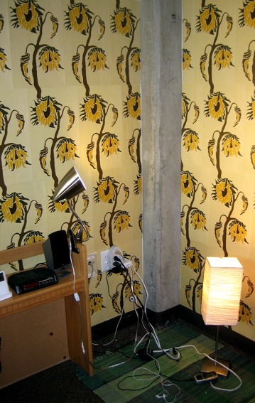 Wilting Wallpaper Installation, Fall 2007 - 