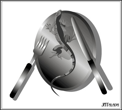 Lizard Onna Plate - 
