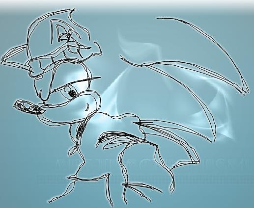 Sonic Drawn On MSN Chat - 