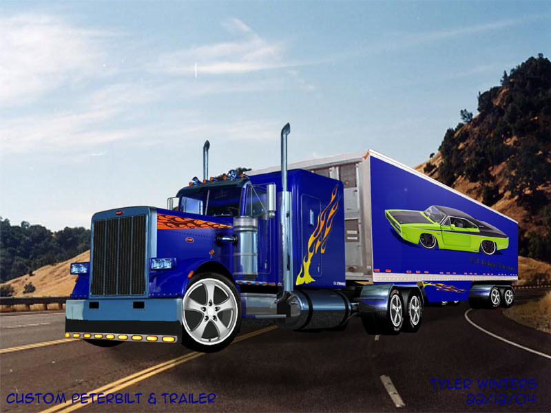 Custom Peterbilt And Custom Trailer - 