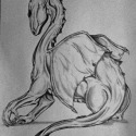 Dragon Sketch by Nancy Caffrey