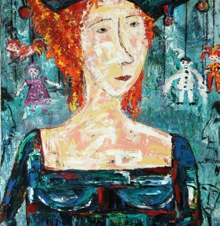 �Self-portrait� oil painting Bogomolnik by Elin Bogomolnik