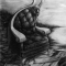 The leather chair