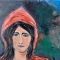 la femme avec la capouchon
