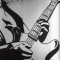 Chick Playing Guitar
