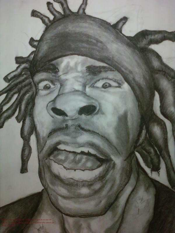 Busta Rhymes-charcoal - 