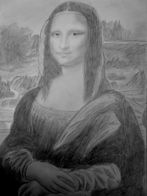 Mona Lisa Drawing - 