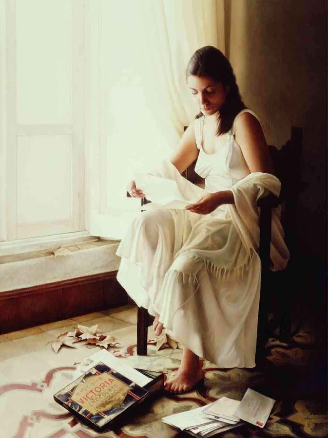 Reading Old Letters (Leyendo Unas Cartas Viejas), - 