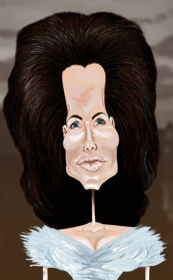 Angelina Jolie Caricature - 