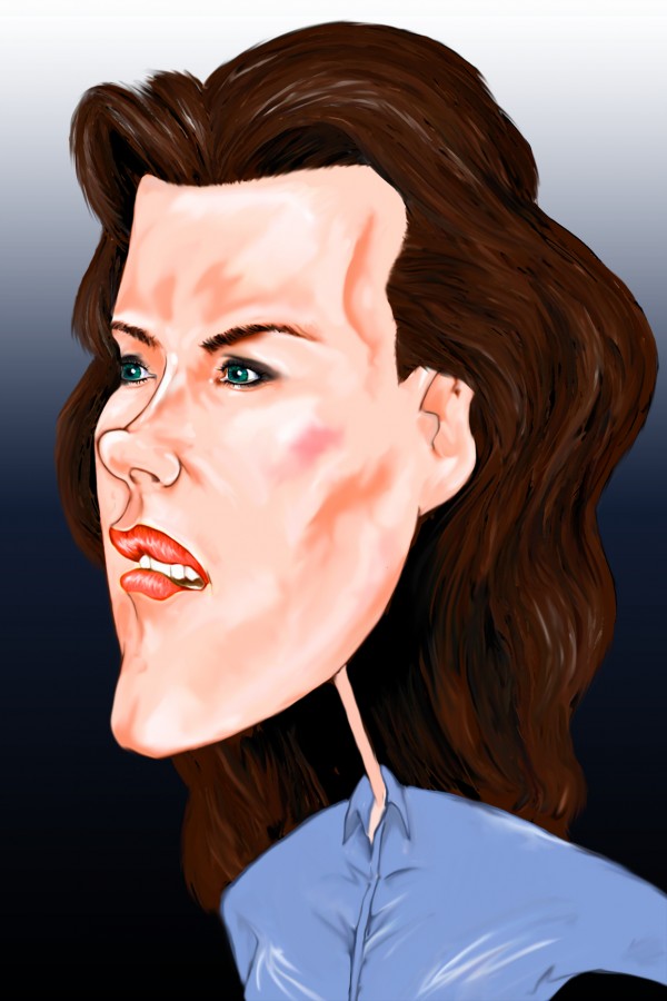 K Dunst Caricature - 