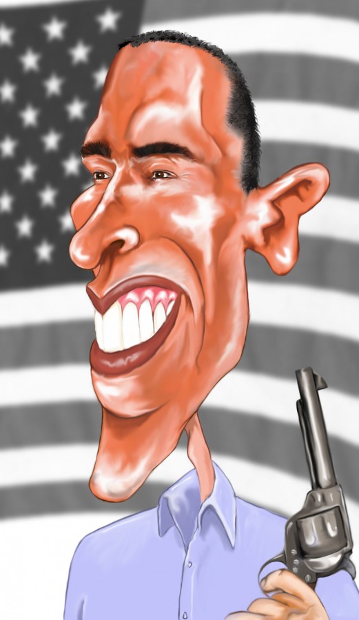 Barak Obama Caricature - 