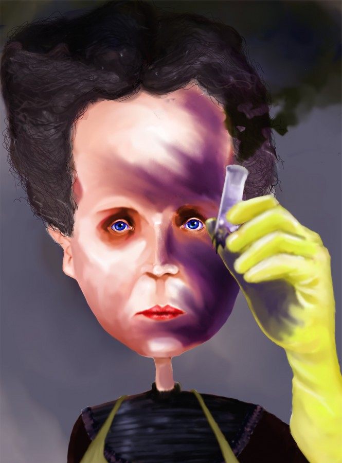 Marie Curie Caricature - 