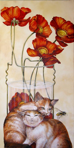 Gatos Con Avispa - 