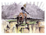 BORRA ON A BUFFALO - 