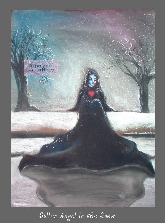 Sullen Angel In The Snow - 