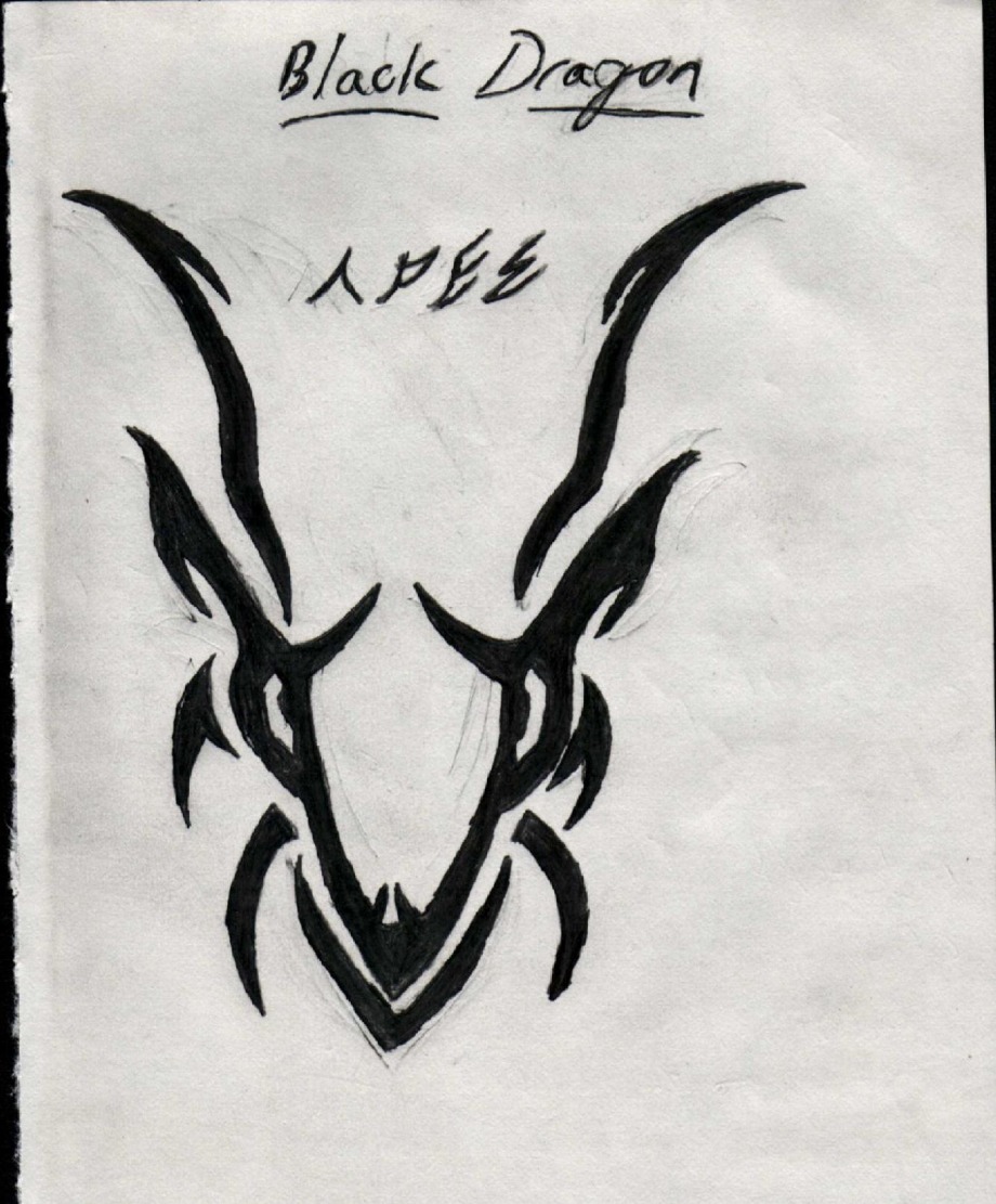 Tribal Dragon Sketch - 