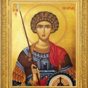 Orthodox Icon of Saint Geroge by Stefanos Anastasiadis