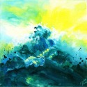 Ocean Wave Painting for sale by Linda Paul