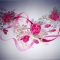 Roses And Ribbons On A Ceiling. Detail.