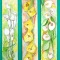 Marcadores de livros com flores