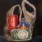 plastic bag with cans