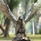 Metal sculpture - The fork Eagle - recycled forks