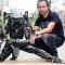 Predator Table metal sculpture - scrap metal sculp