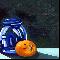 jar and orange