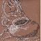 clay on canvas
