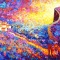 The Road Less Traveled - Acrylic on canvas by Lind