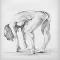 Nude Female Bent Forward