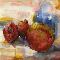 STILL LIFE WITH MANGO AND GRENADINES