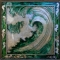 Green Wave with Border