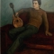 Young man with mandolin
