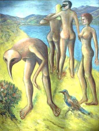 Bird-Man At The Beach - 