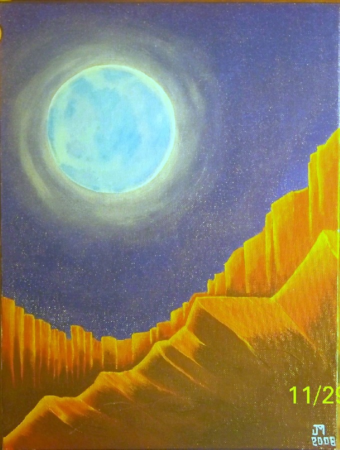 Bright Night Valley View - 